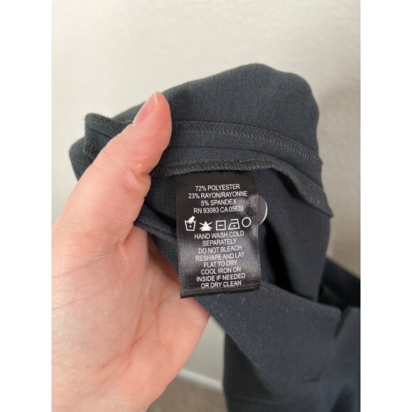 Nic Zoe Charcoal Notched Waist Gray Dress Trousers Size 16 - Picture 9 of 10